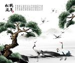 中国风三联画