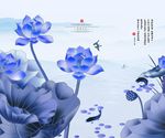 中国风三联画