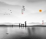 中国风三联画