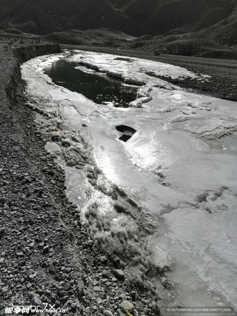 冰川雪地风景