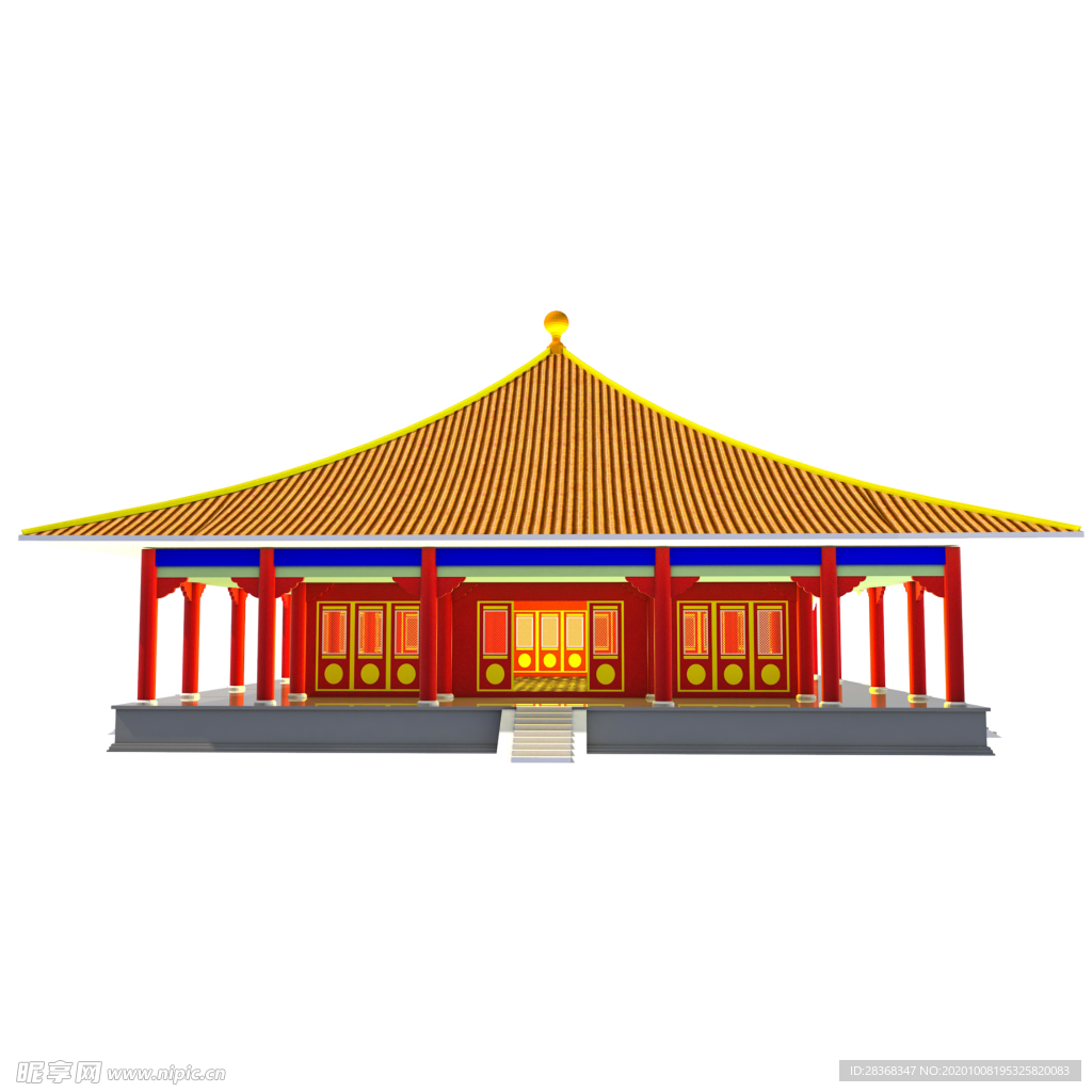手绘古建筑
