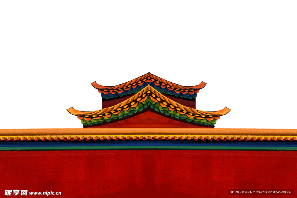 手绘古建筑