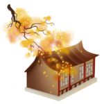 手绘古建筑