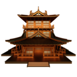 手绘古建筑