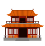 手绘古建筑