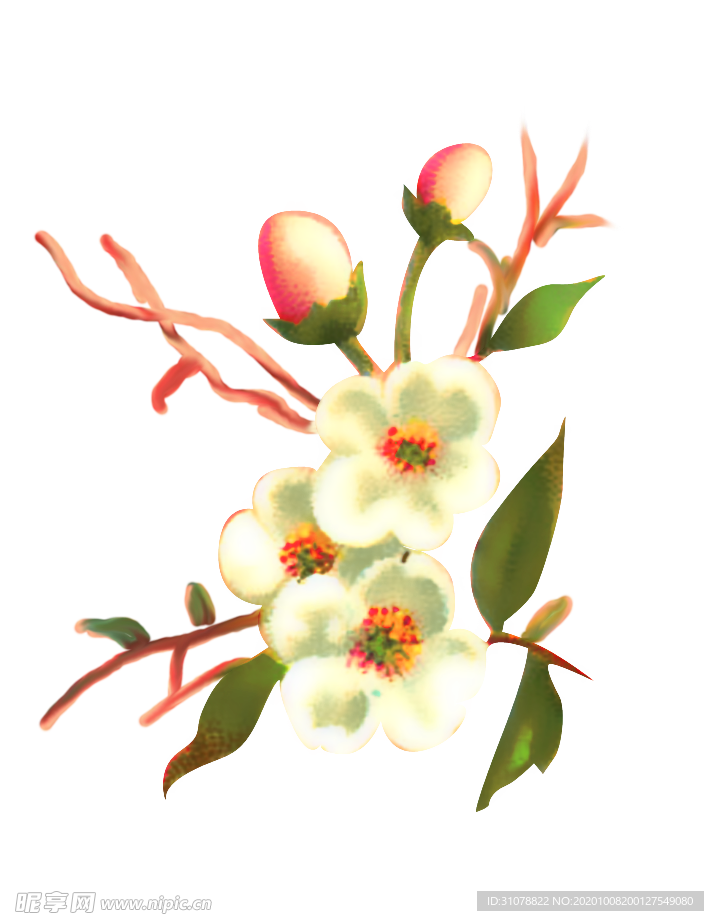 欧式复古花朵装饰