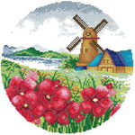 十字绣图纸 四季 春