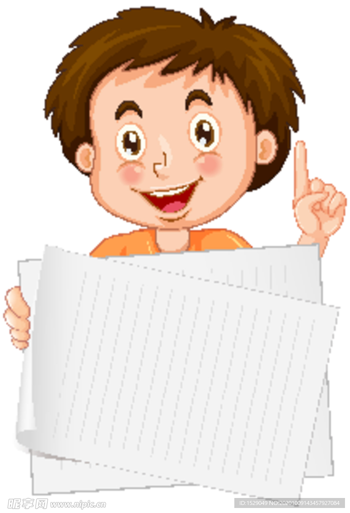 卡通学生插画