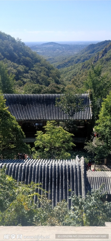 盘山  深山古建筑