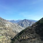大山雪山山谷