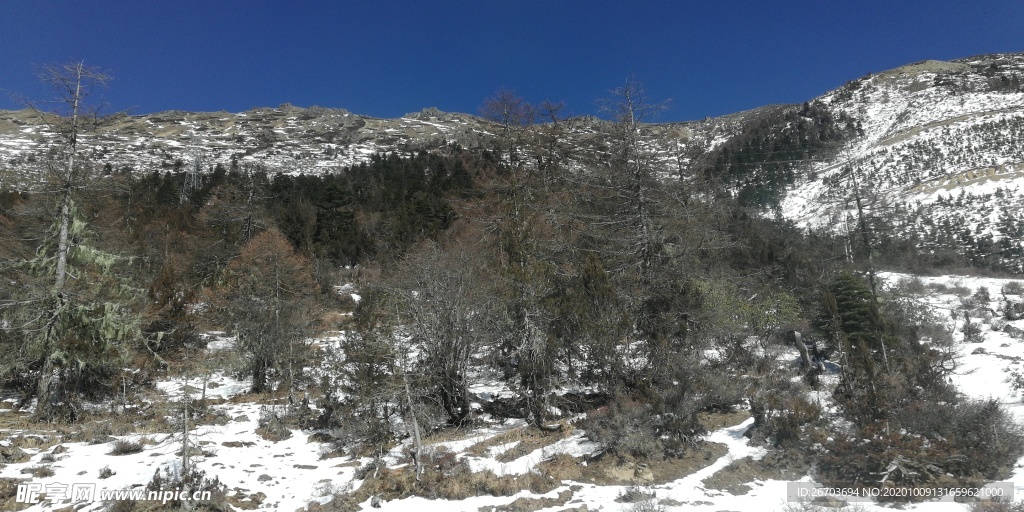 雪山荒野风光