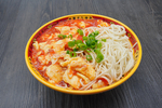 鸡蛋面美食食材背景海报素材