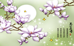 花卉背景墙