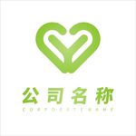 绿色爱心公益组织logo设计