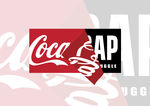 可口可乐 coca覆盖贴纸印花