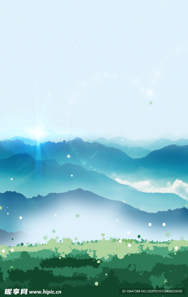 中国风山脉背景