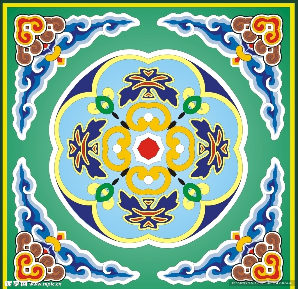 中国传统图文矢量图