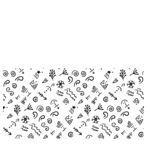 单色梵文象形文字矢量背景图