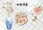 3d背景墙 立体空间素材 中式