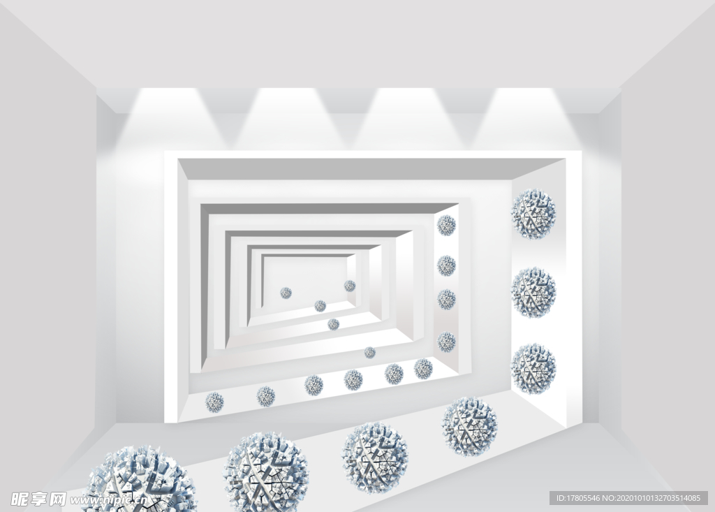 3d背景墙 立体空间素材 中式