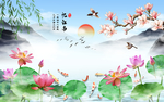 中式背景墙    中式背景素材