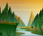 风景 插画