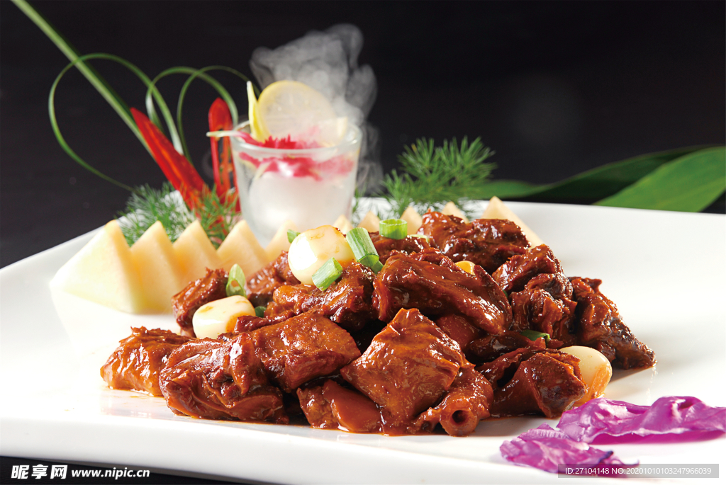 红焖驴肉
