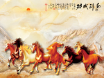 马到成功大理石背景