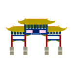 手绘古建筑