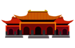 手绘古建筑