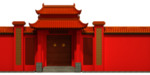 手绘古建筑