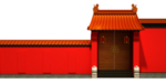 手绘古建筑