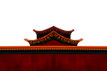 手绘古建筑