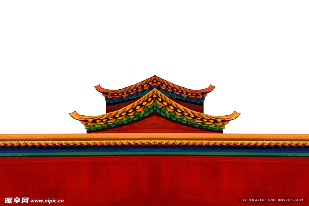 手绘古建筑