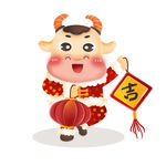 手绘卡通可爱立体2021年牛年
