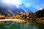 秋季山水景观
