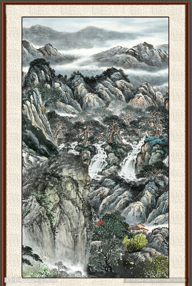 水墨山水画