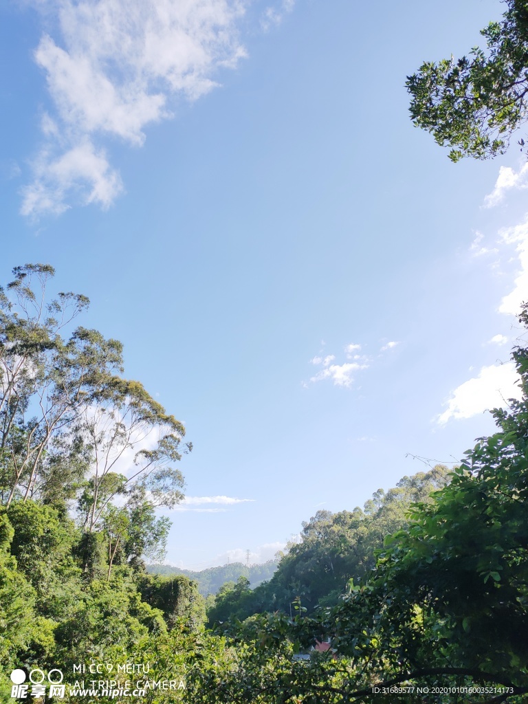 天空 山上风景