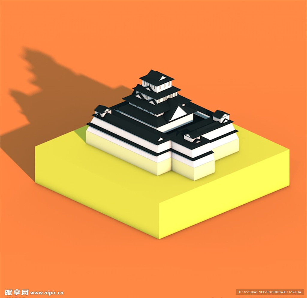 c4d  熊本城图标