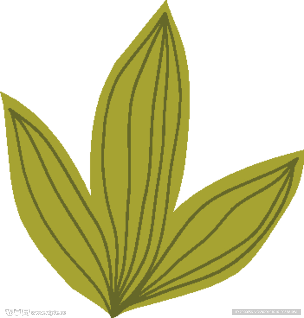 手绘绿植