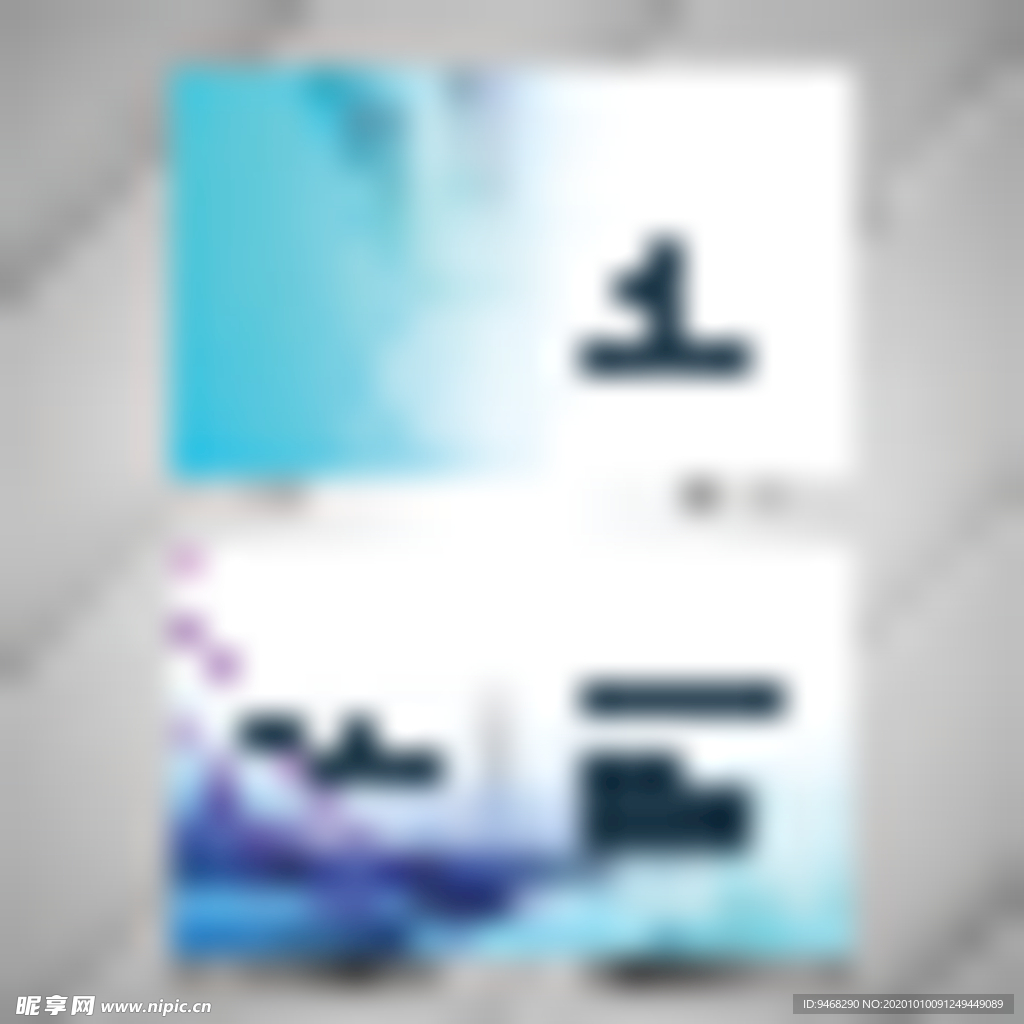 渐变色名片模板设计