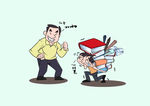 孩子学习的烦恼漫画海报