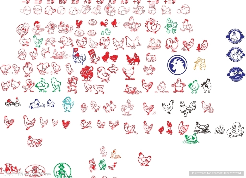 卡通鸡