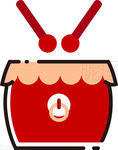 敲鼓