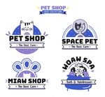 蓝色宠物店标志