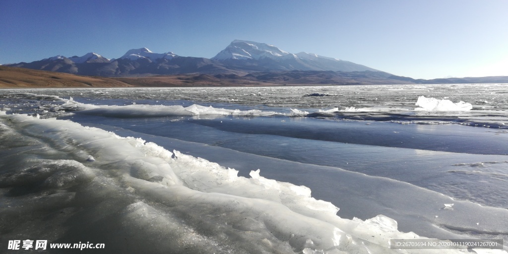 冰川湖泊雪山风光