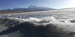 雪山冰川湖泊风景