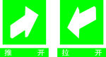 推拉提示牌