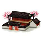 手绘古建筑