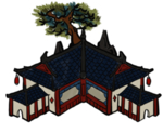 手绘古建筑